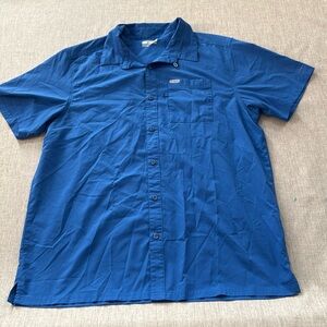 Columbia PFG Men’s Short Sleeve fishing Performance vented‎ shirt size Large